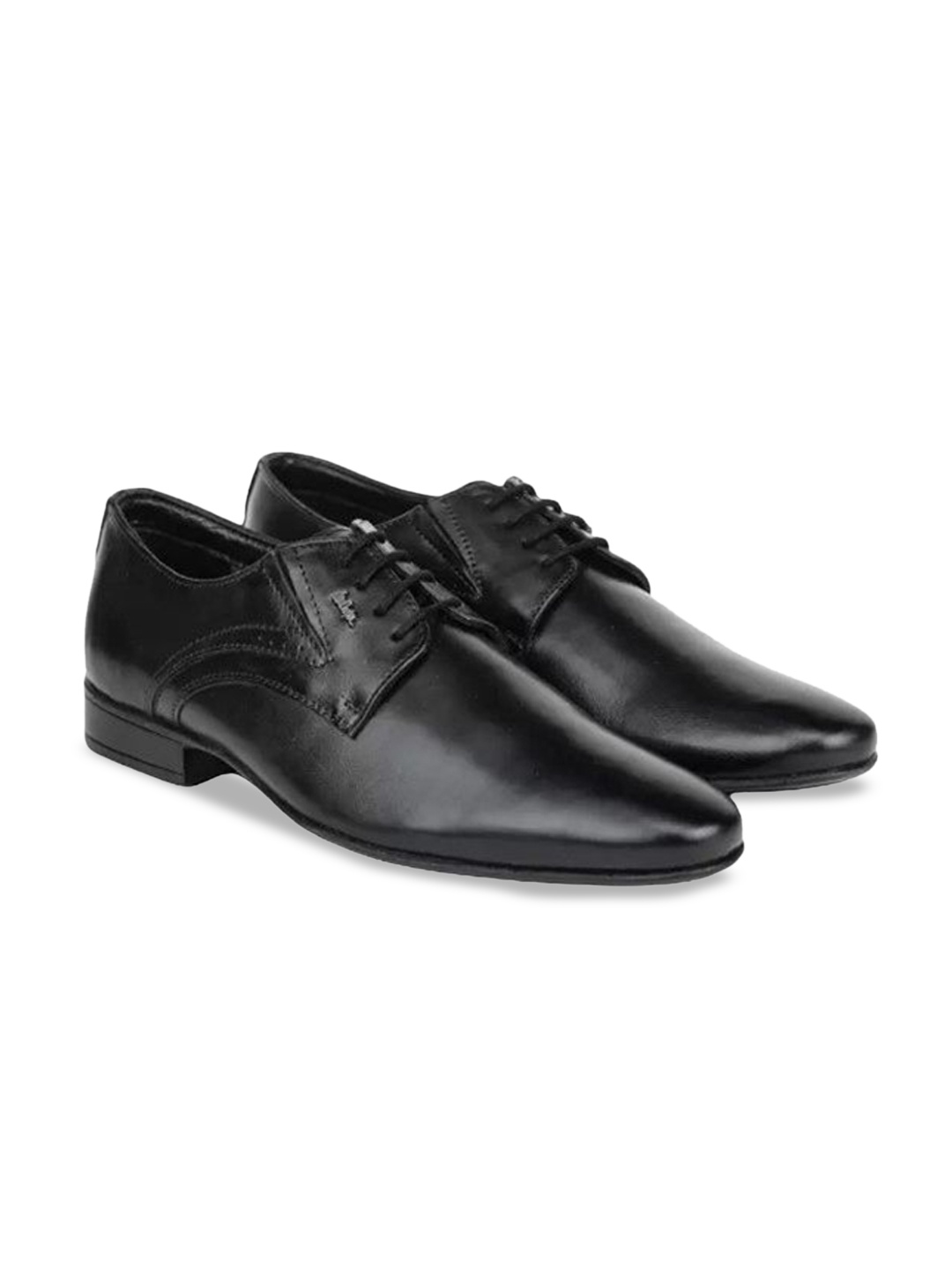 

Lee Cooper Men Leather Lace - Ups Formal Derbys, Black