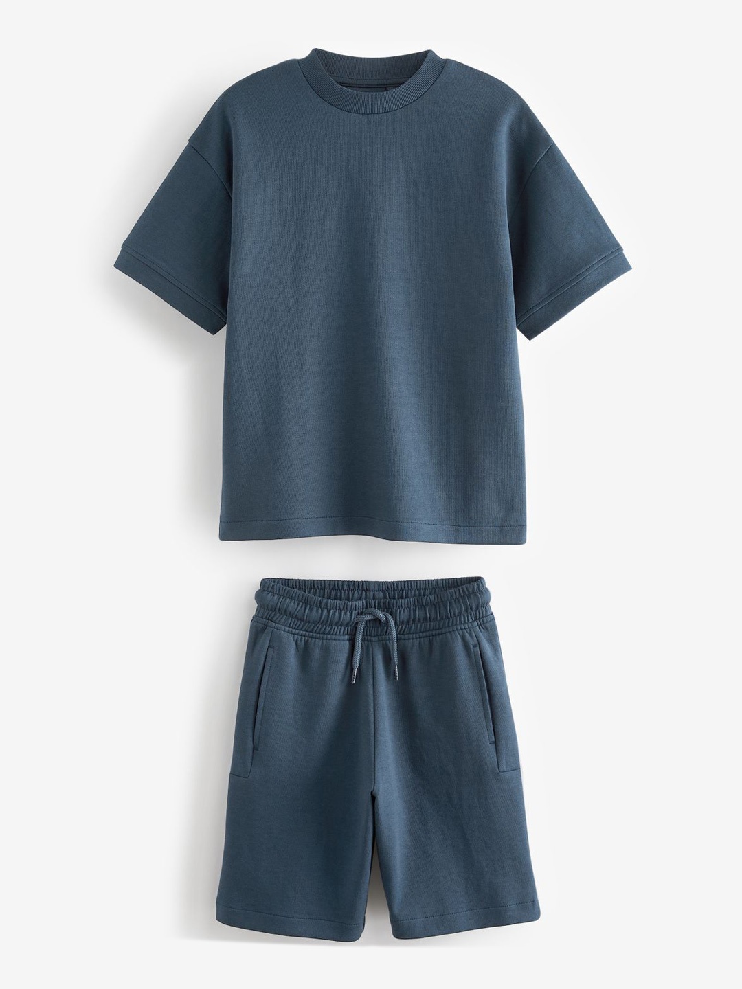 

NEXT Boys Relax Fit T-shirt with Shorts, Blue