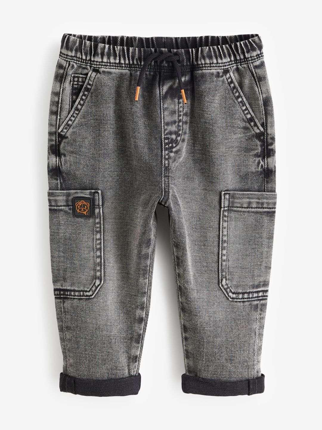 

NEXT Boys Pure Cotton Denim Utility Jeans, Grey