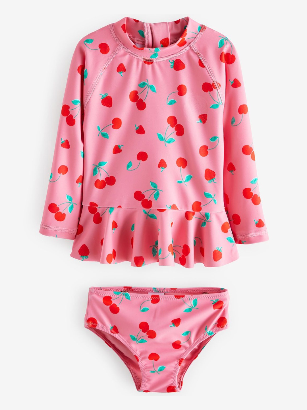 

NEXT Girls Cherry Sunsafe 2 Piece Swim Set, Pink