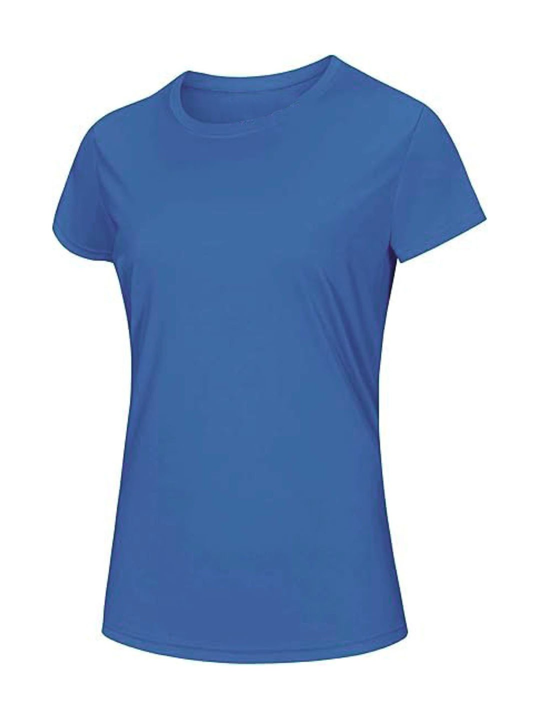 

Diving Deep Women Dri-Blend Solid Round Neck Cotton T-shirt, Blue