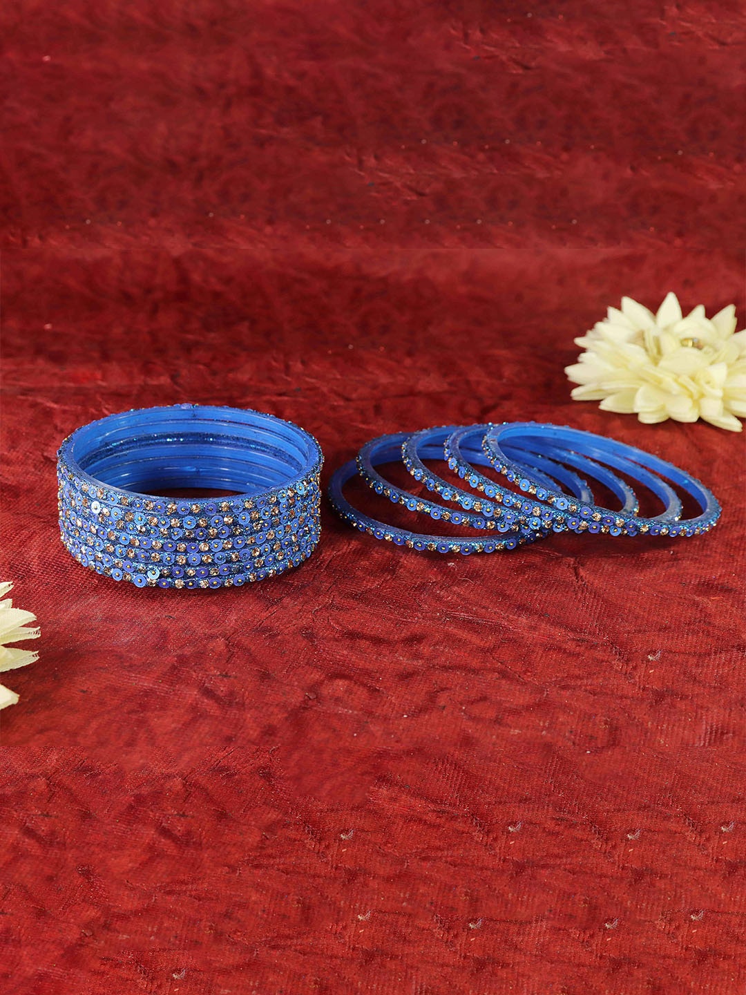 

ZULKA Set of 2 Glass with Diamond Engraved Pattern on Glossy Finished Kadaa, Purple