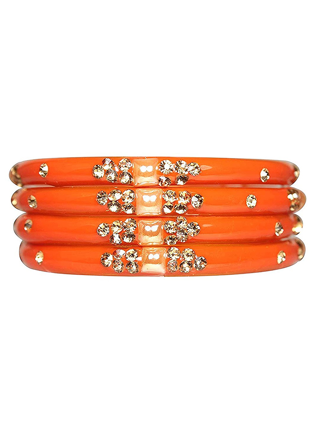 

ZULKA Set Of 12 Bangles Non Precious Metal and Silk Thread Latkan Bangle, Blue