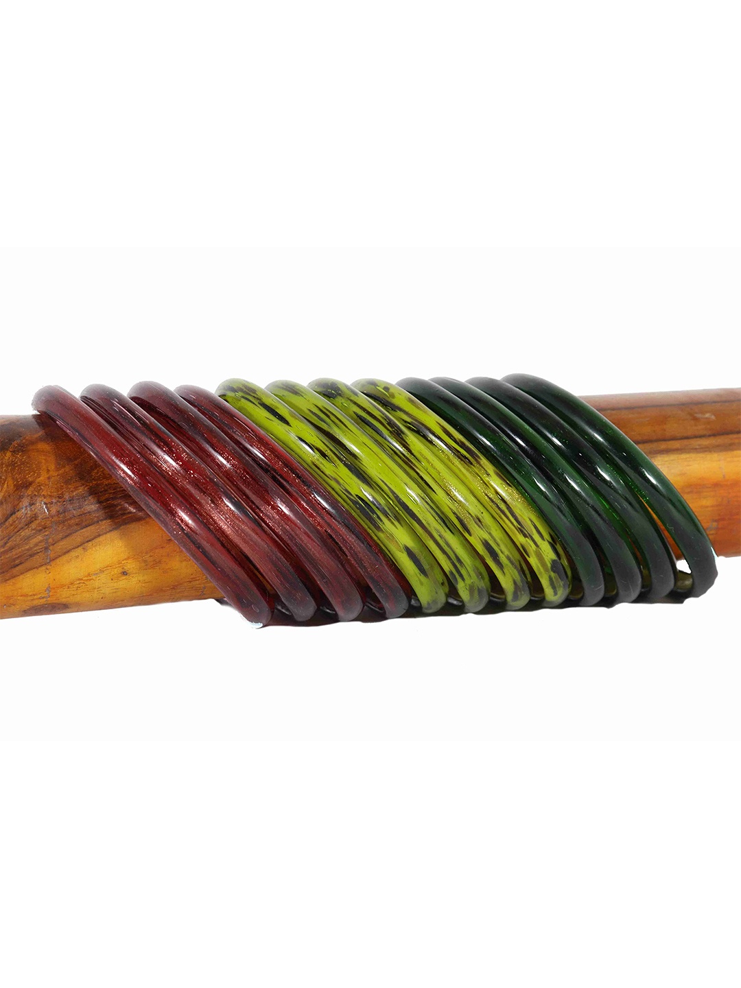 

ZULKA Set of 12 Acrylic (Plastic) Glossy Finish Kadaa (Multi-Colour_2.2 Inches)