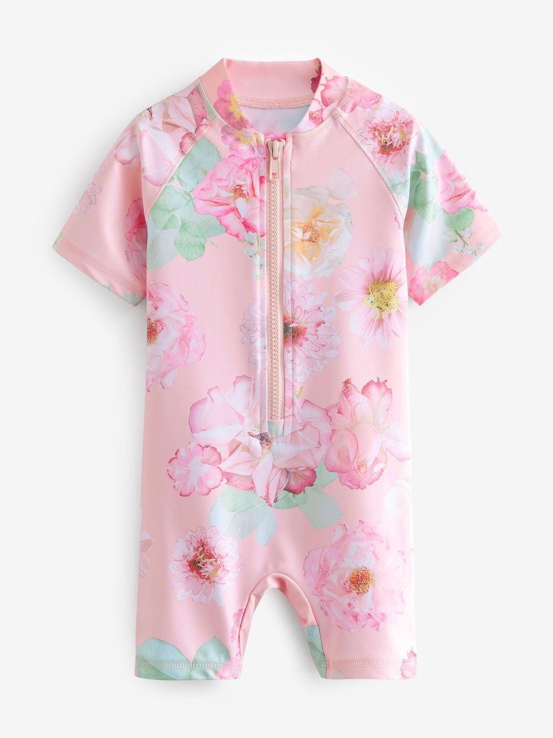 

NEXT Girls Floral Sunsafe Swimsuit, Pink