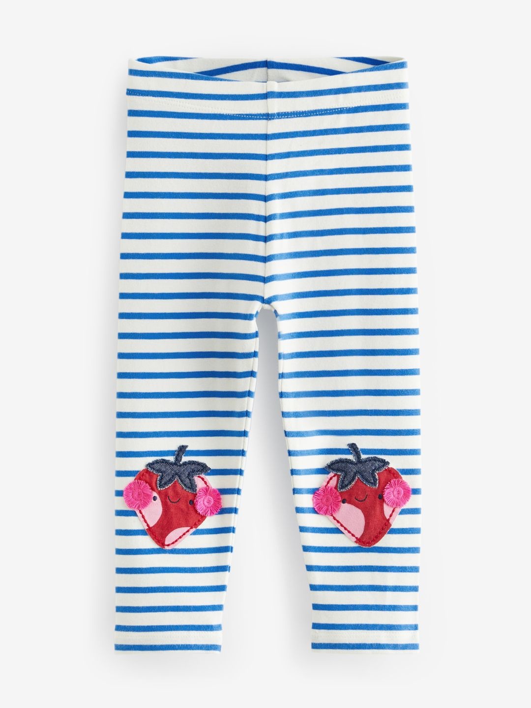 

NEXT Girls Stripped Strawberry Leggings, Blue