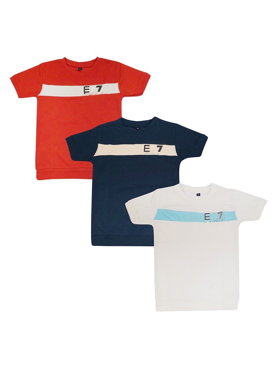 

BAESD Boys Pack Of 3 Striped T-shirt, Red