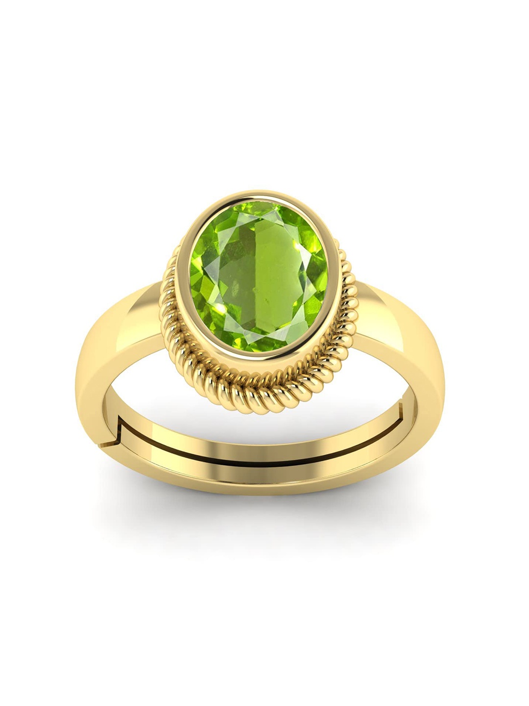 

LMDPRAJAPATIS Unisex Embellished Ring, Yellow