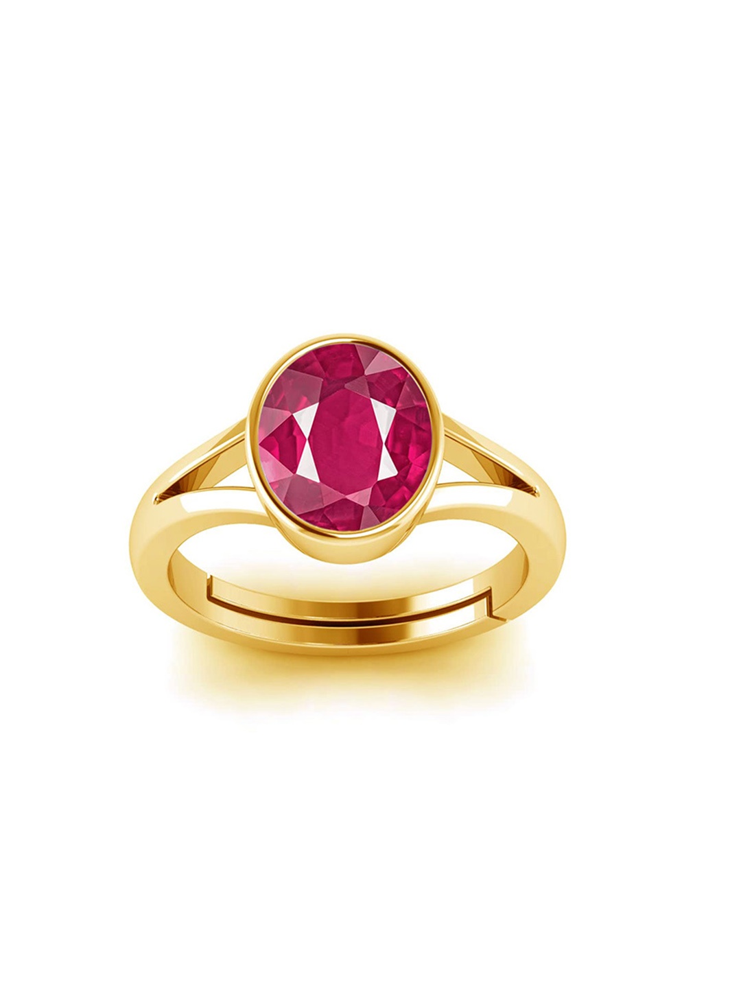 

LMDPRAJAPATIS Unisex Embellished Ring, Red