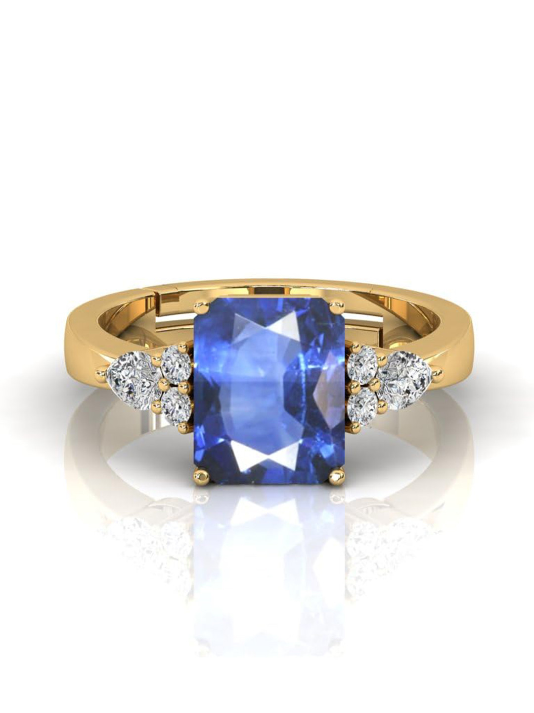 

LMDPRAJAPATIS Unisex Embellished Ring, Gold