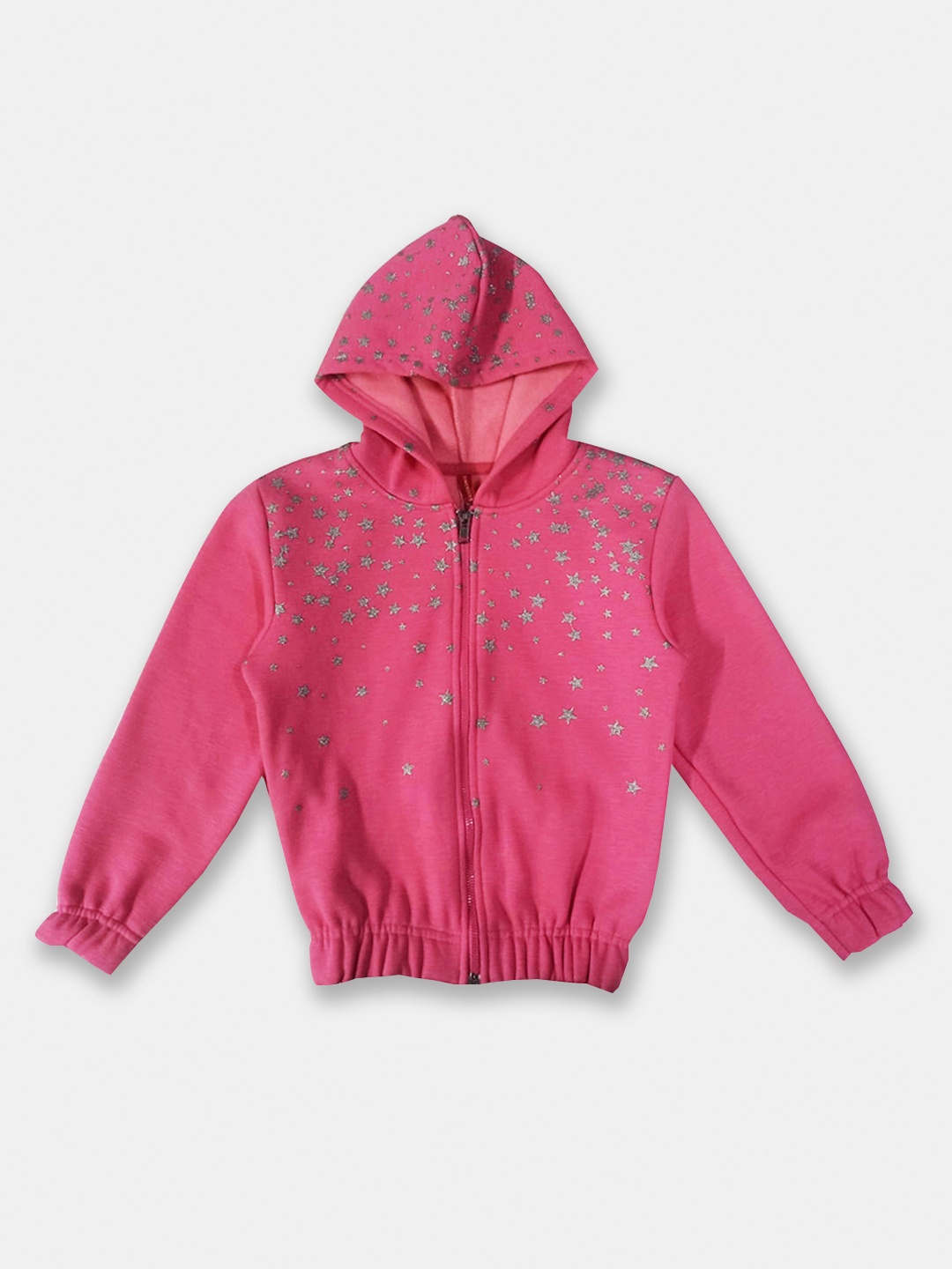 

Here&Now X Game Begins Girls Printed Sparkle Hooded Sweatshirt, Pink