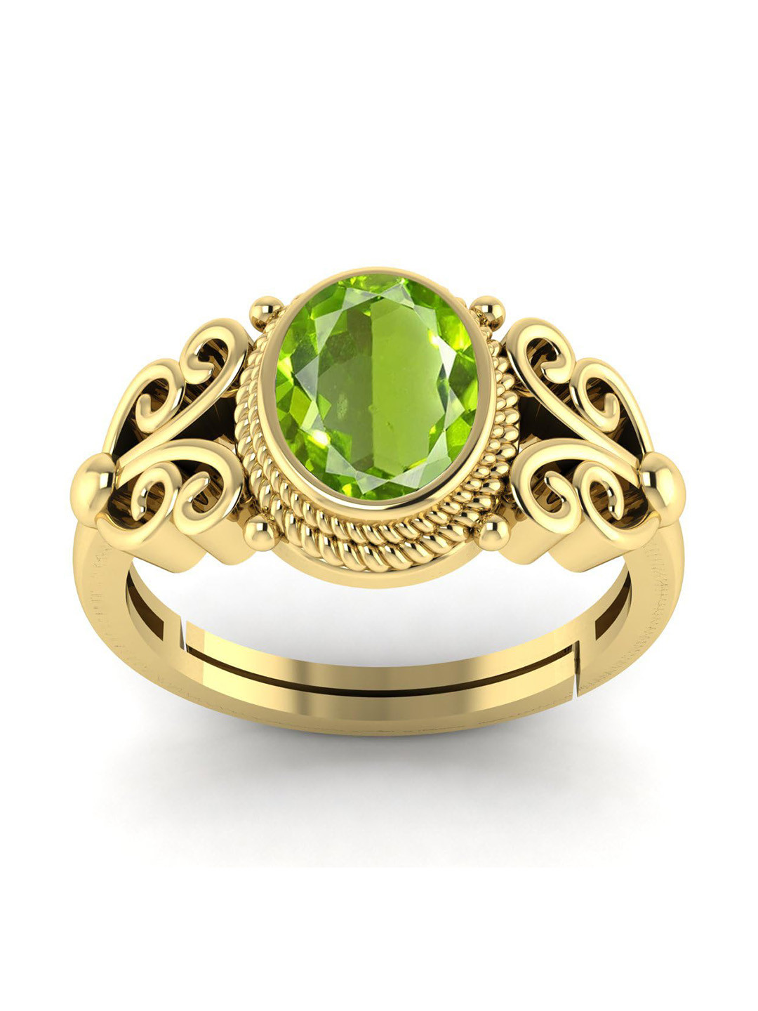 

LMDPRAJAPATIS Unisex Embellished Ring, Gold