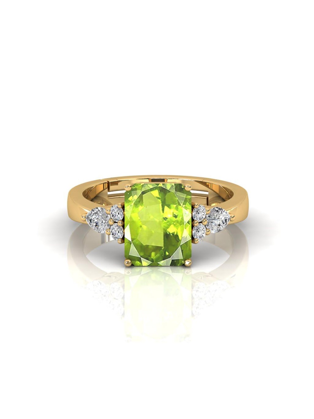 

LMDPRAJAPATIS Unisex Embellished Ring, Gold