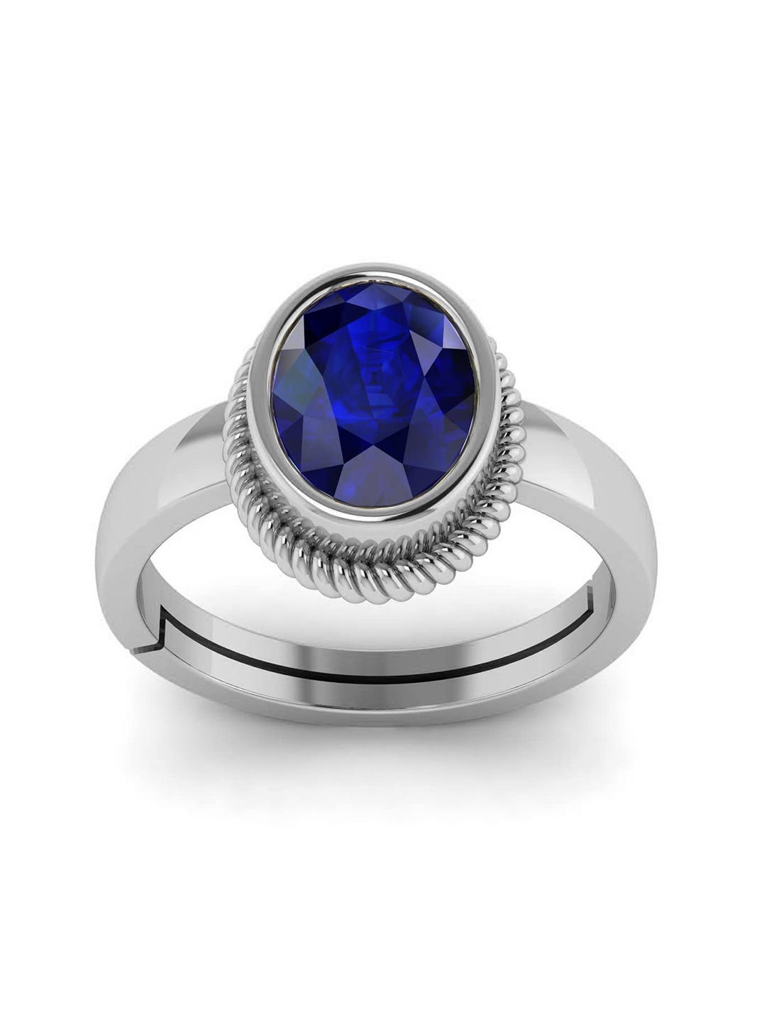 

LMDPRAJAPATIS Unisex Embellished Ring, Blue