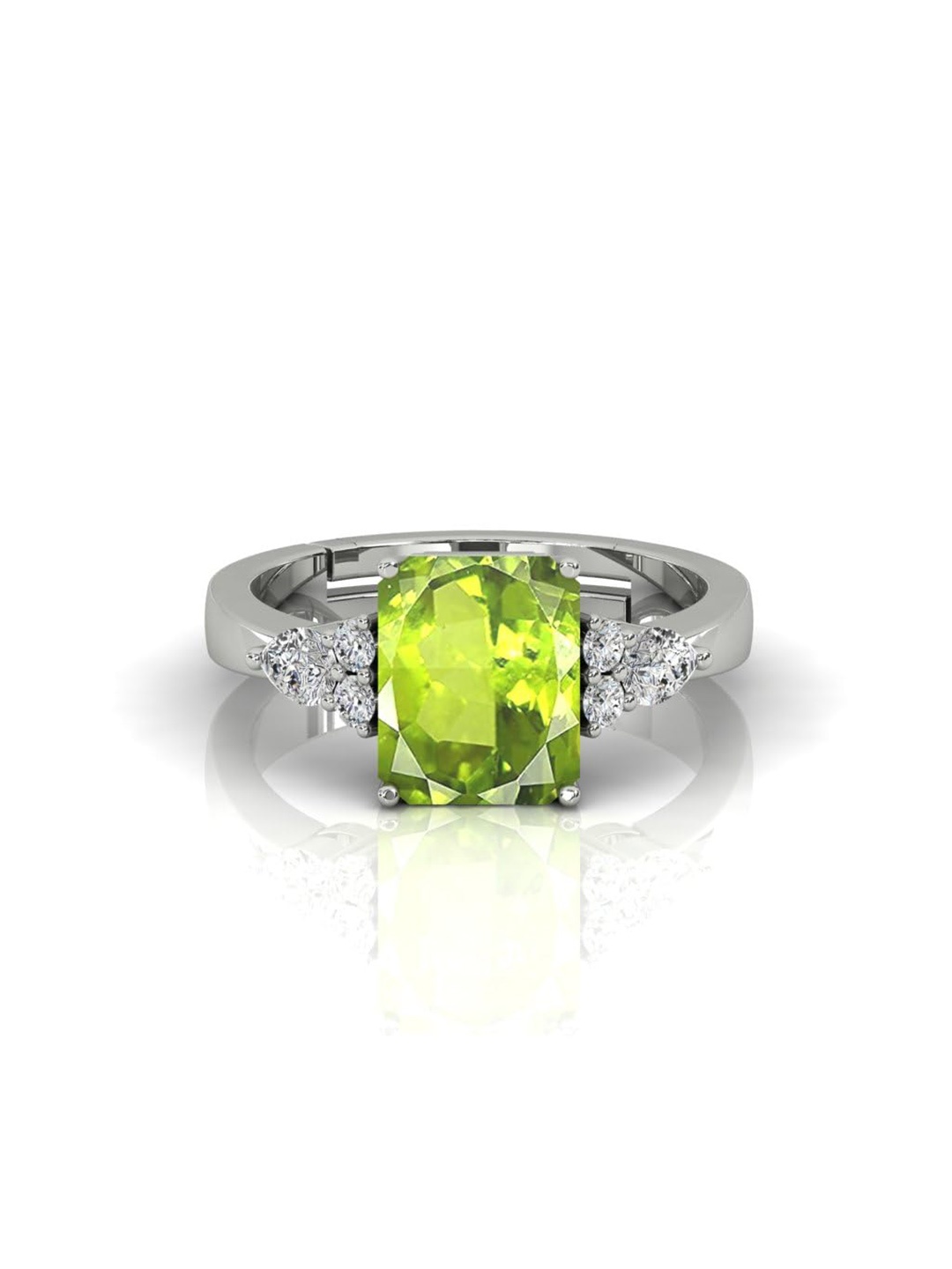 

LMDPRAJAPATIS Unisex Embellished Ring, Silver