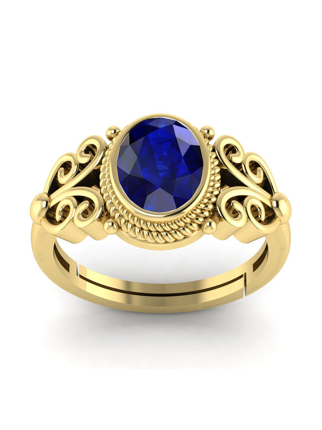 

LMDPRAJAPATIS Unisex Embellished Ring, Gold