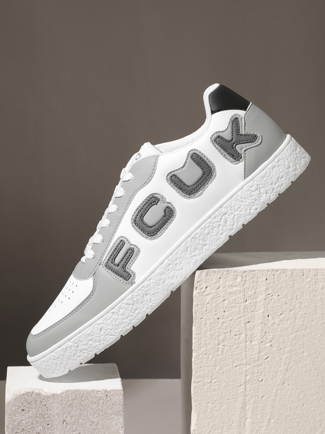 

FCUK Men Brand Logo Detailed Everyday Sneakers, White