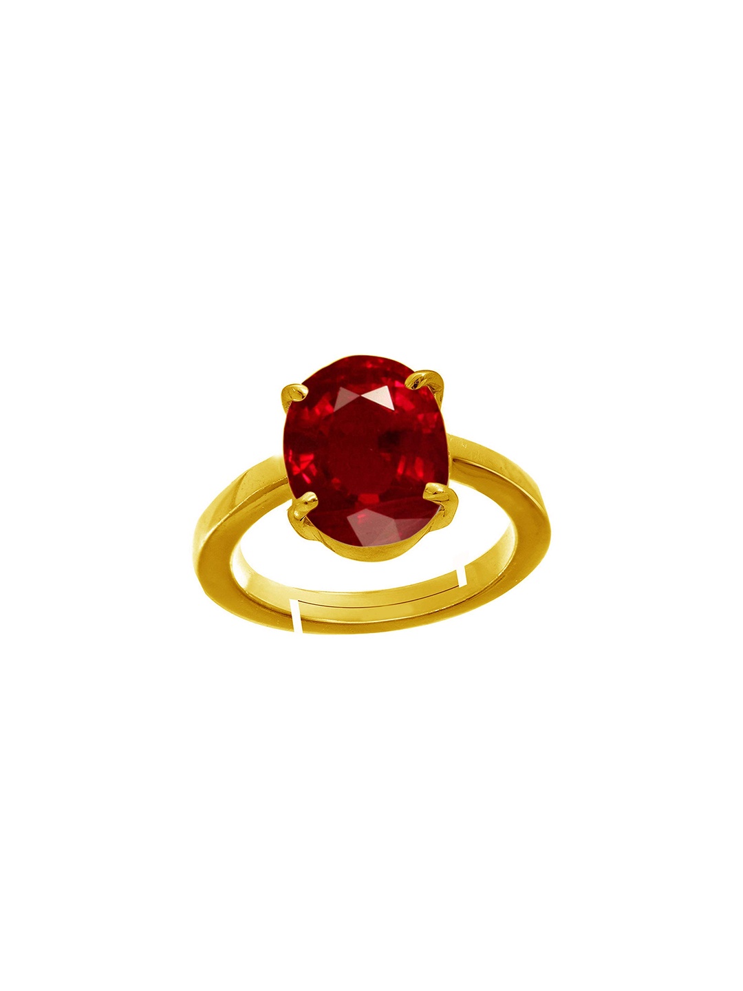 

LMDPRAJAPATIS Unisex Embellished Ring, Red