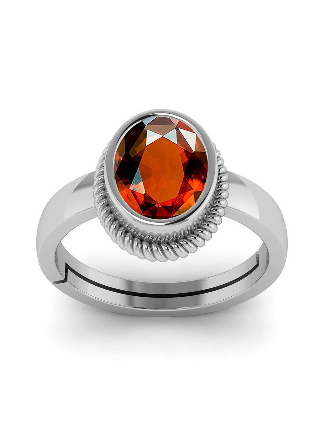 

LMDPRAJAPATIS Unisex Embellished Ring, Red
