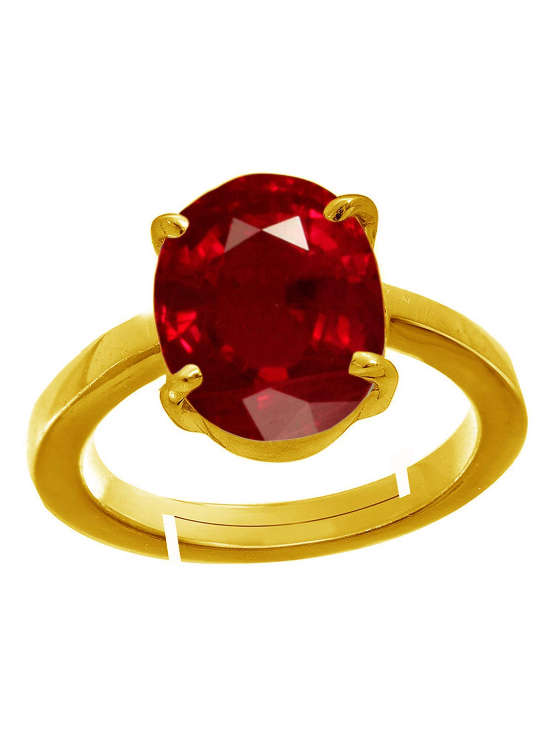 

LMDPRAJAPATIS Unisex Embellished Ring, Red