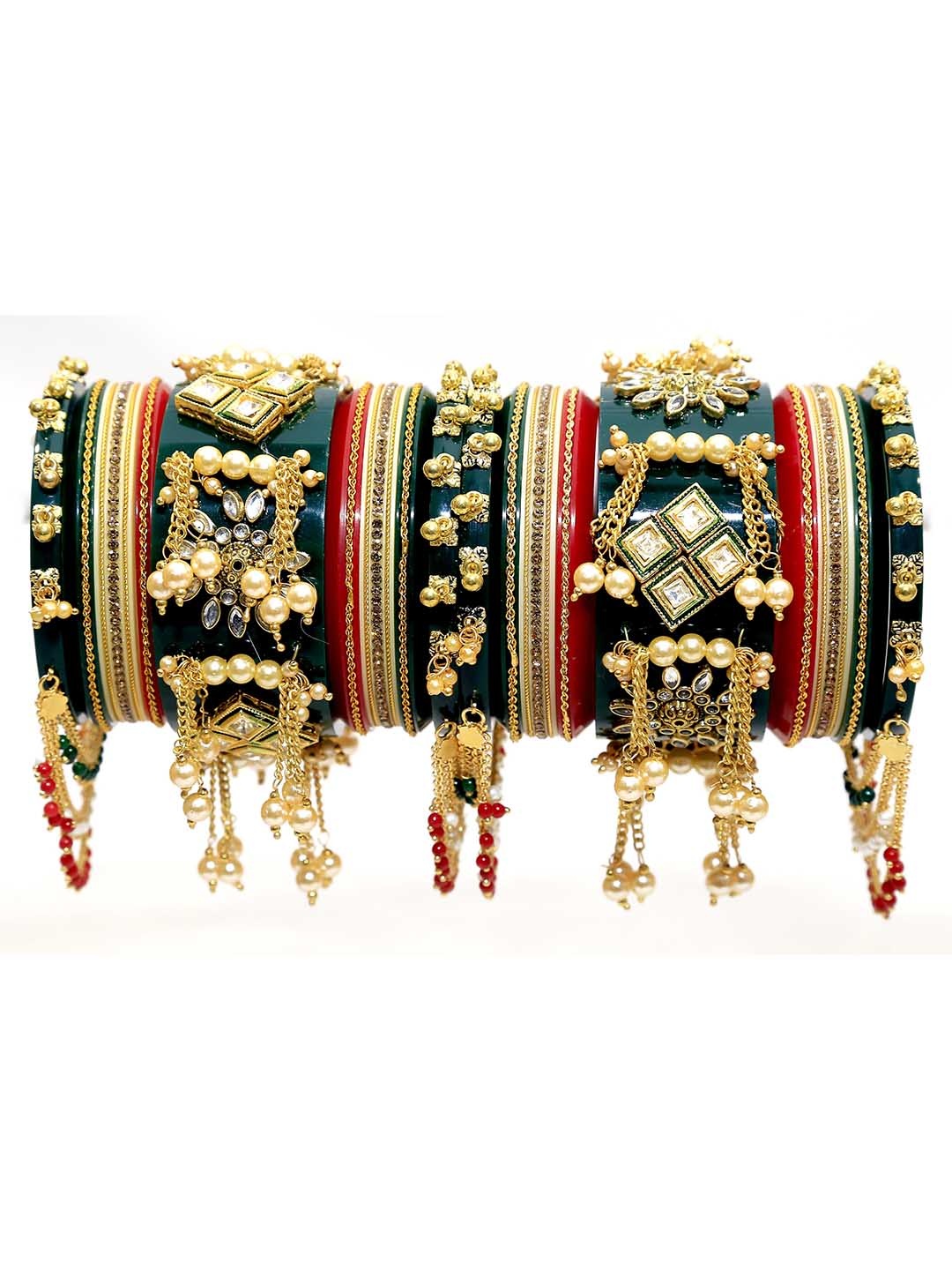 

Align Set Of 2 Gold-Plated Beaded Chuda Bangles