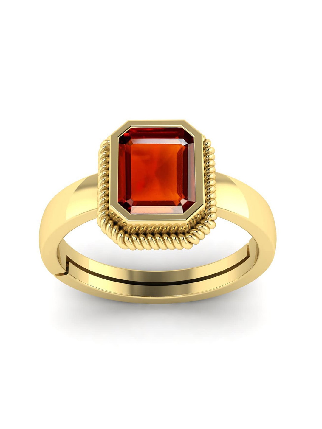 

LMDPRAJAPATIS Unisex Embellished Ring, Gold