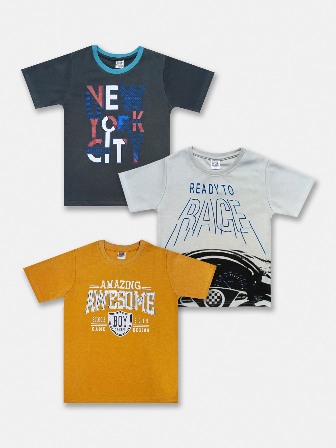 

Here&Now X Game Begins Boys Pack Of 3 Assorted Printed T-shirts
