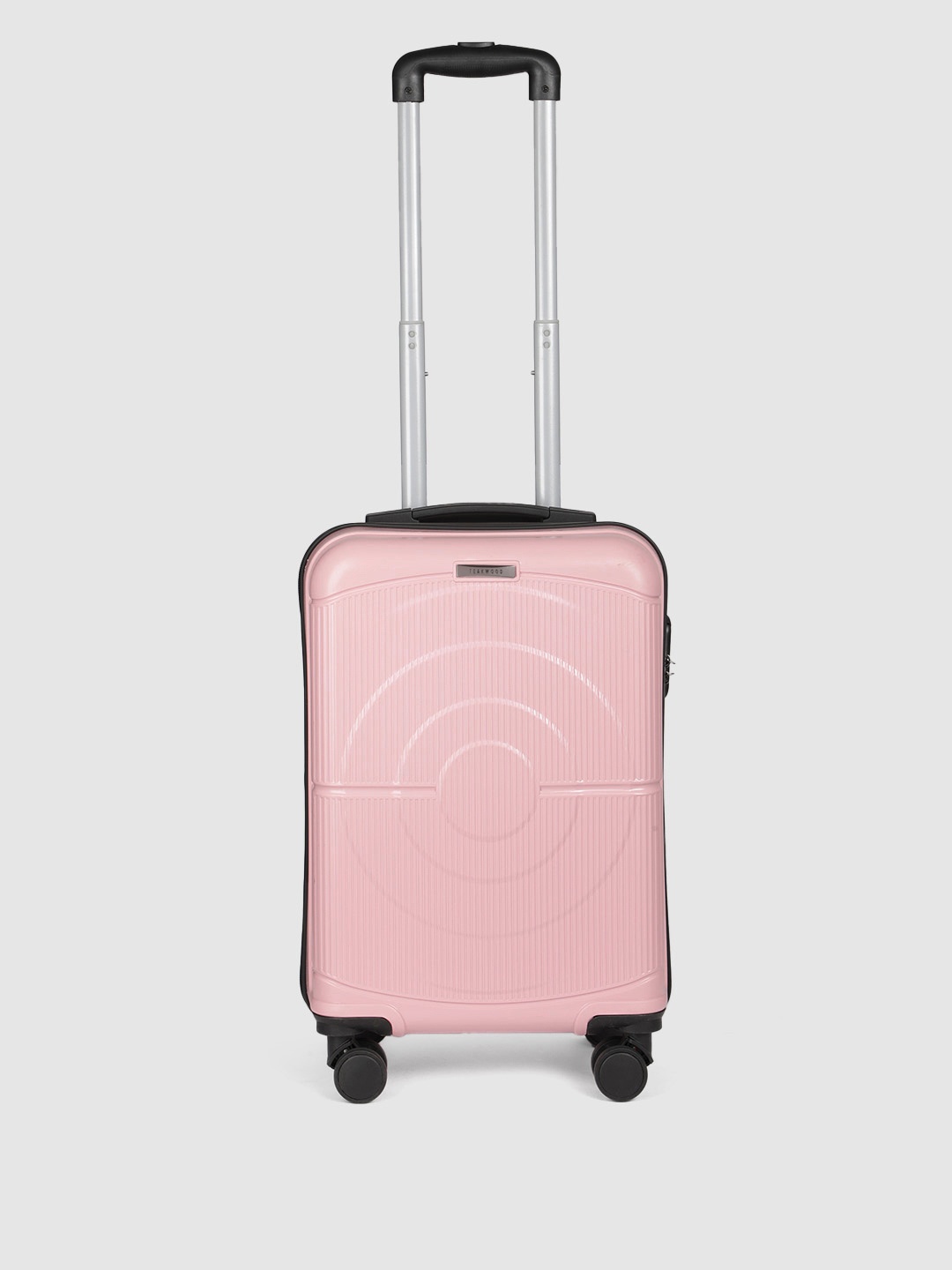 

Teakwood Leathers Concentrix 360-Degree Rotation Hard-Sided Cabin-Sized Trolley Bag 38L, Rose