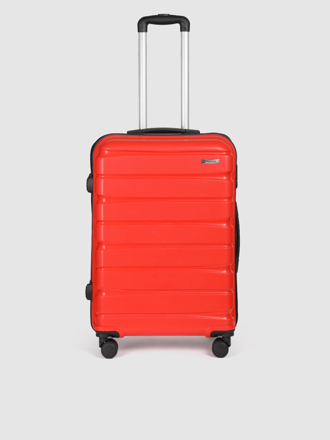 

Teakwood Leathers India 360-Degree Rotation Hard Sided Medium Size Trolley Bag- 57L, Red