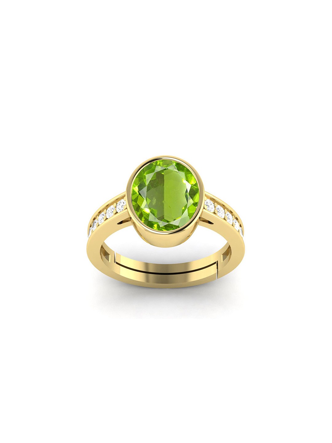 

LMDPRAJAPATIS Unisex Embellished Ring, Green