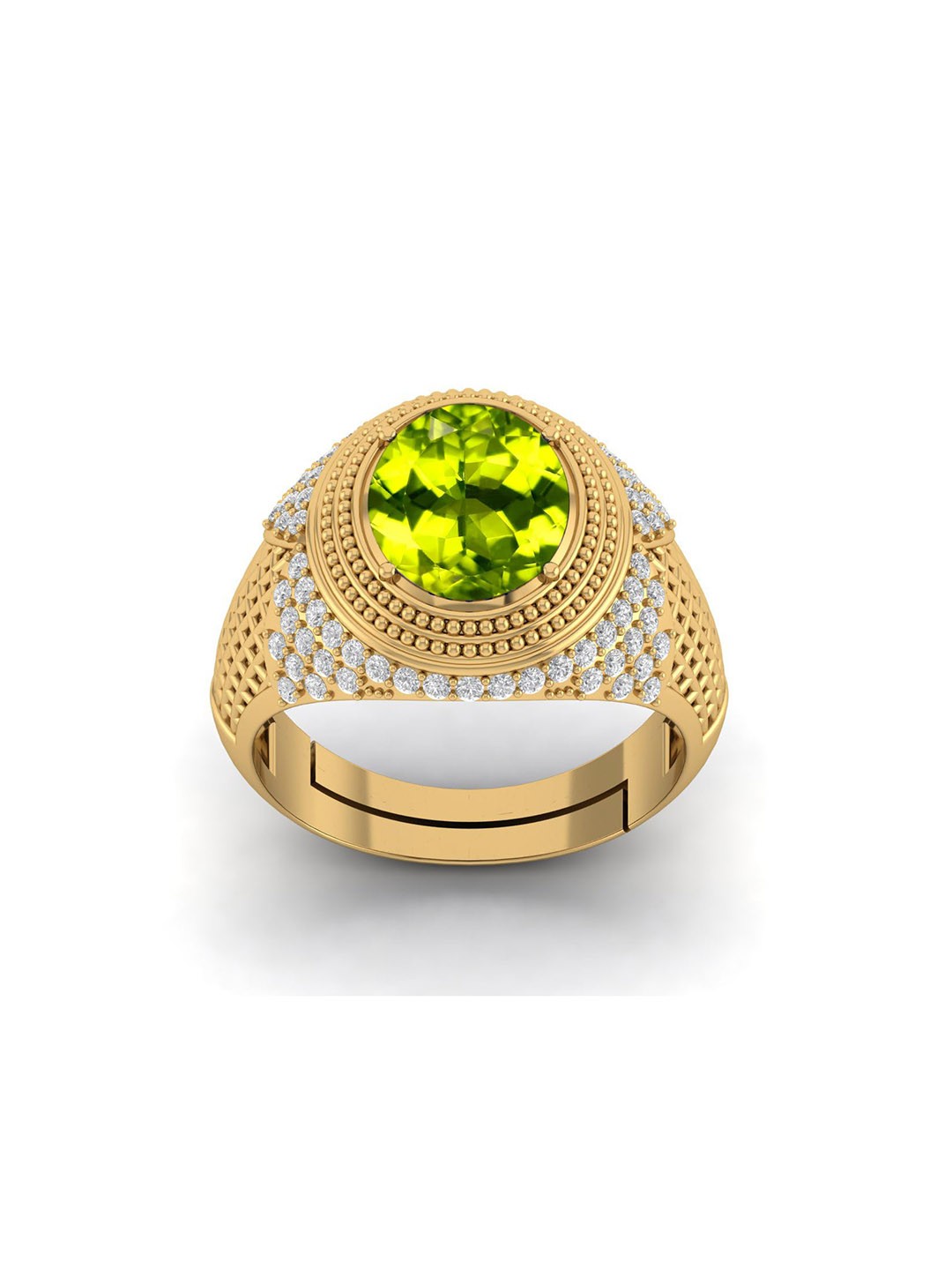 

LMDPRAJAPATIS Unisex Embellished Ring, Gold
