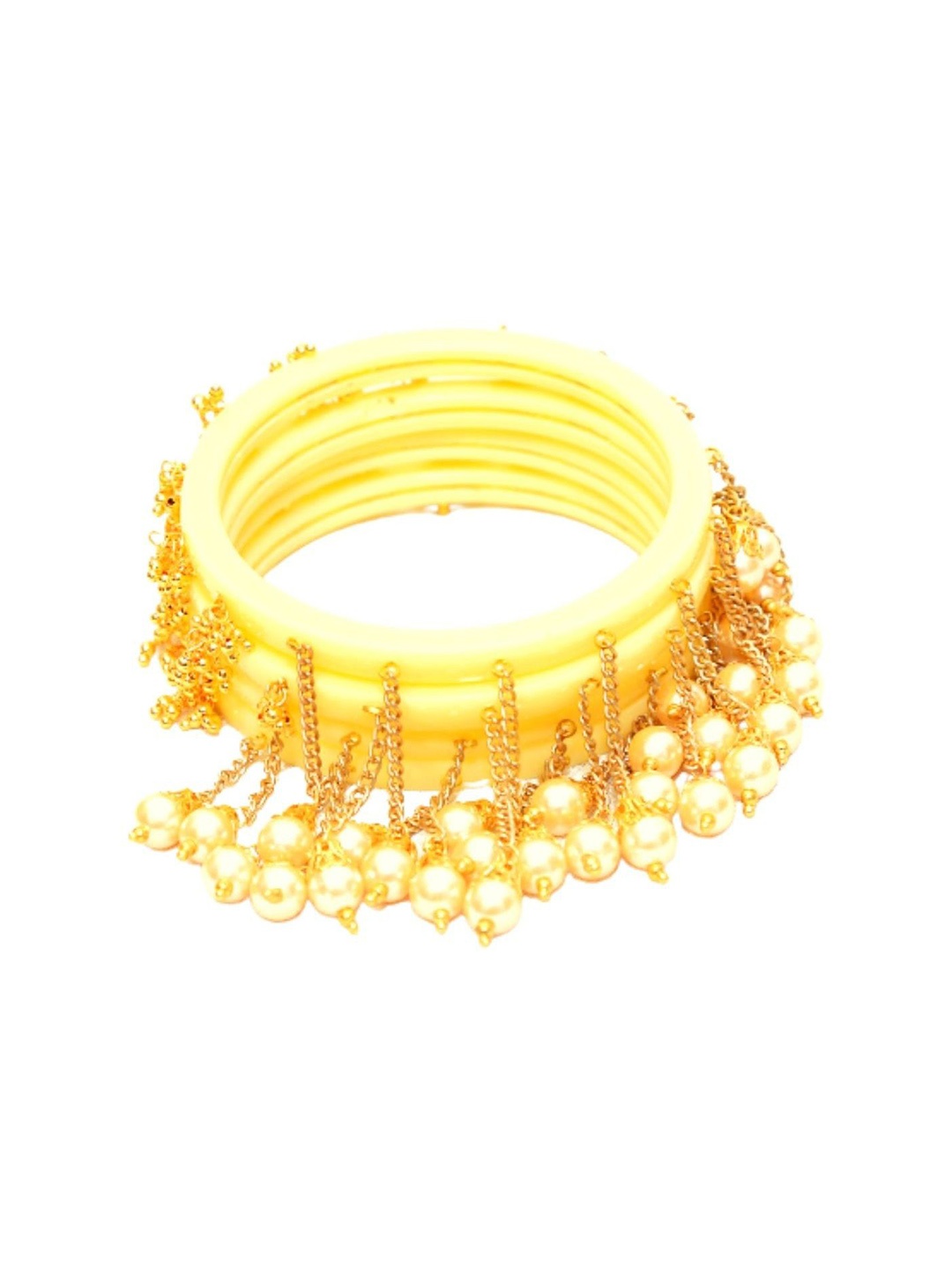 

Align Set Of 4 Gold-Plated Beaded Chuda Bangles