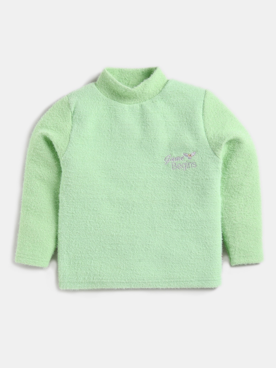 

Here&Now X Game Begins Girls Fuzzy Sparkle Sweatshirt, Green