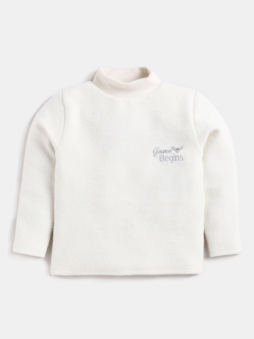 

Here&Now X Game Begins Girls Fuzzy Sparkle Sweatshirt, White
