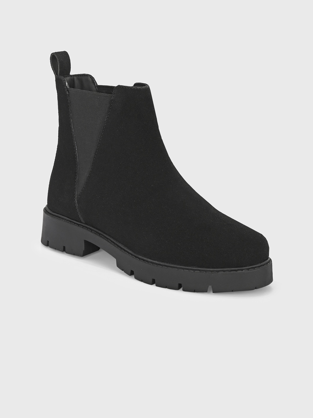 

The Roadster Lifestyle Co. Women Block-Heeled Chelsea Boots, Black