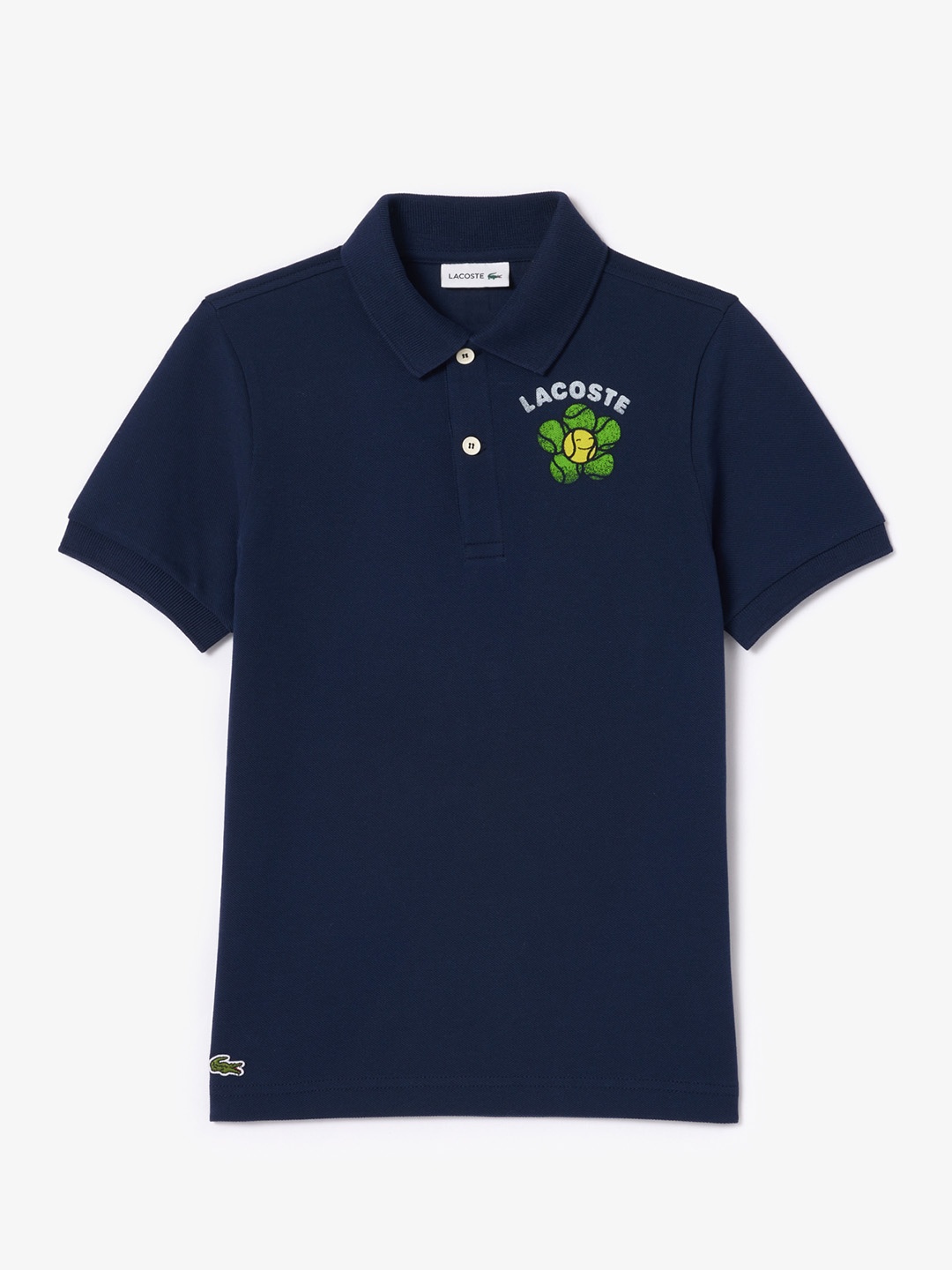 

Lacoste Kids Polo Collar Applique T-shirt, Blue