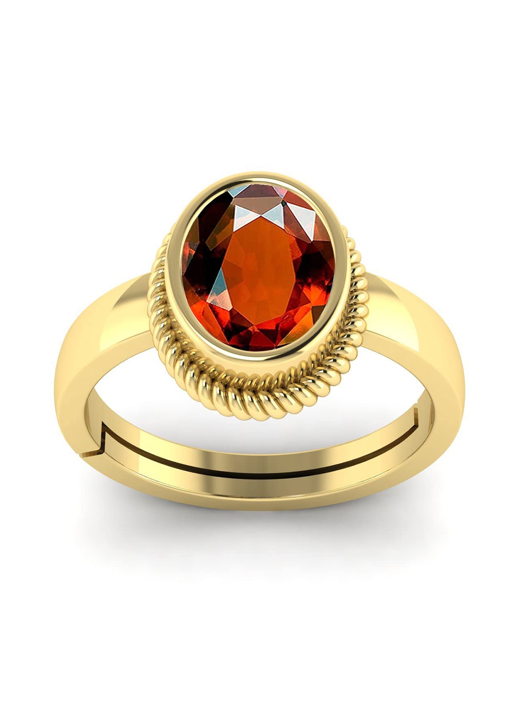 

LMDPRAJAPATIS Unisex Embellished Ring, Yellow