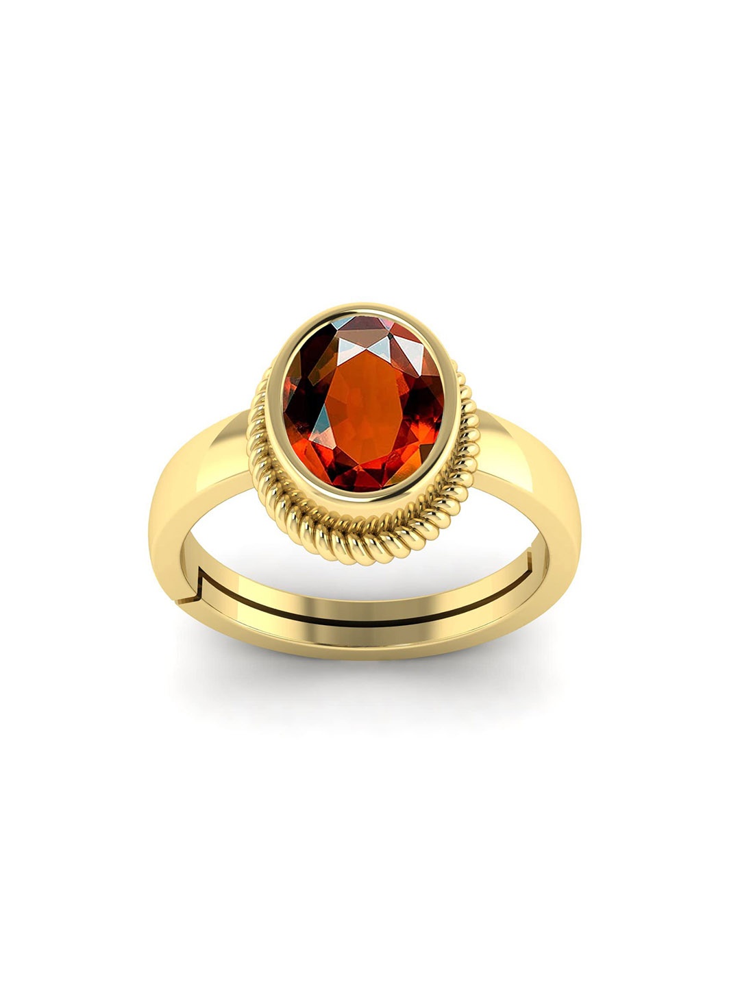 

LMDPRAJAPATIS Unisex Embellished Ring, Yellow