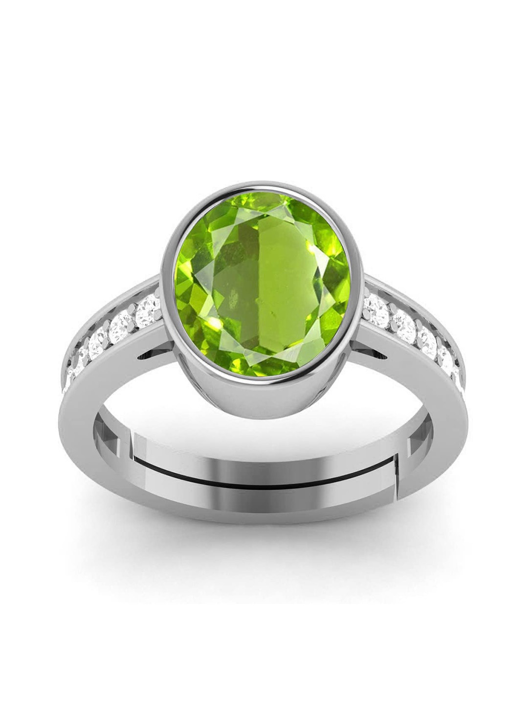 

LMDPRAJAPATIS Unisex Embellished Ring, Green