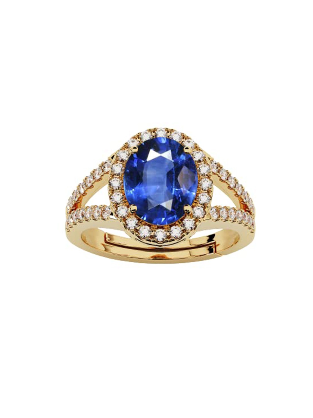 

LMDPRAJAPATIS Unisex Embellished Ring, Blue