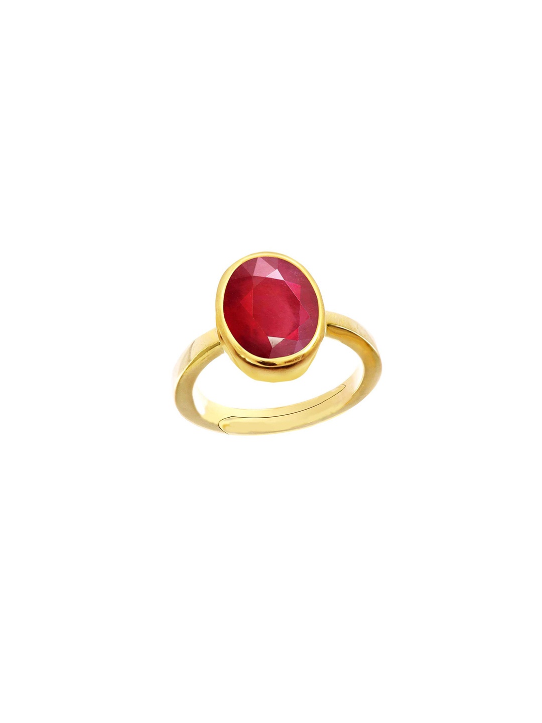 

LMDPRAJAPATIS Unisex Embellished Ring, Red