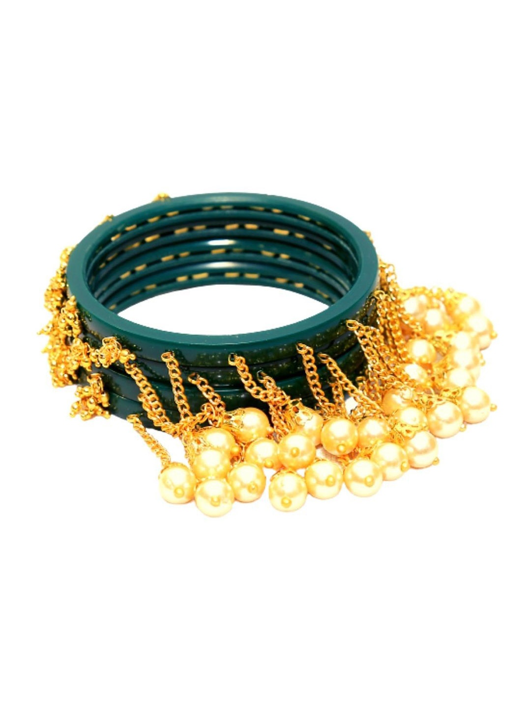 

Align Set Of 4 Gold-Plated Beaded Bangles