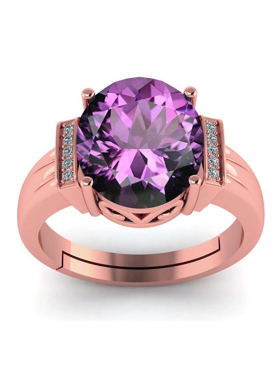 

LMDPRAJAPATIS Unisex Embellished Ring, Purple