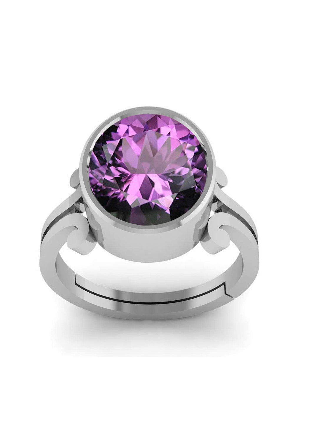 

LMDPRAJAPATIS Unisex Embellished Ring, Purple