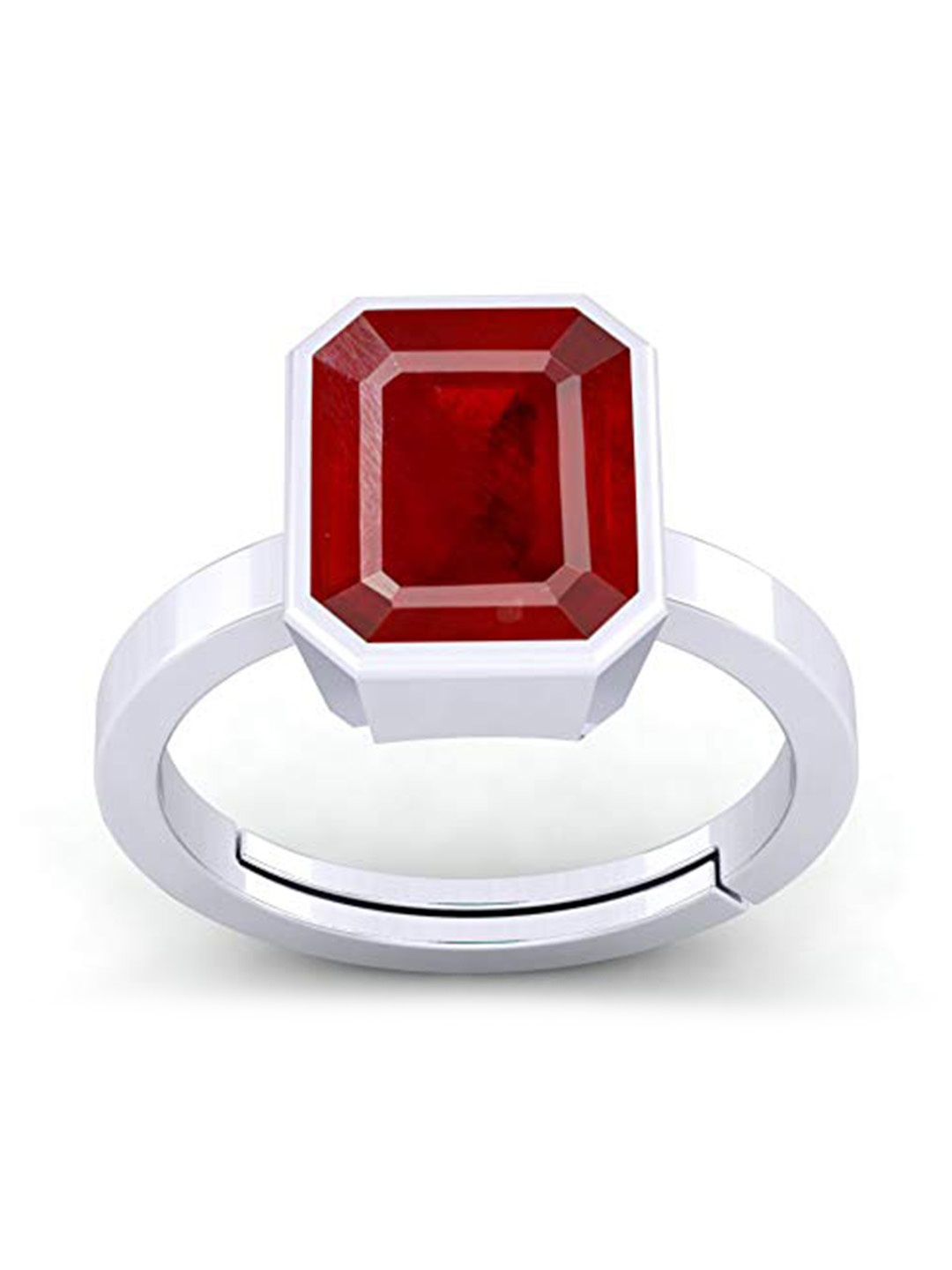 

LMDPRAJAPATIS Unisex Embellished Ring, Red