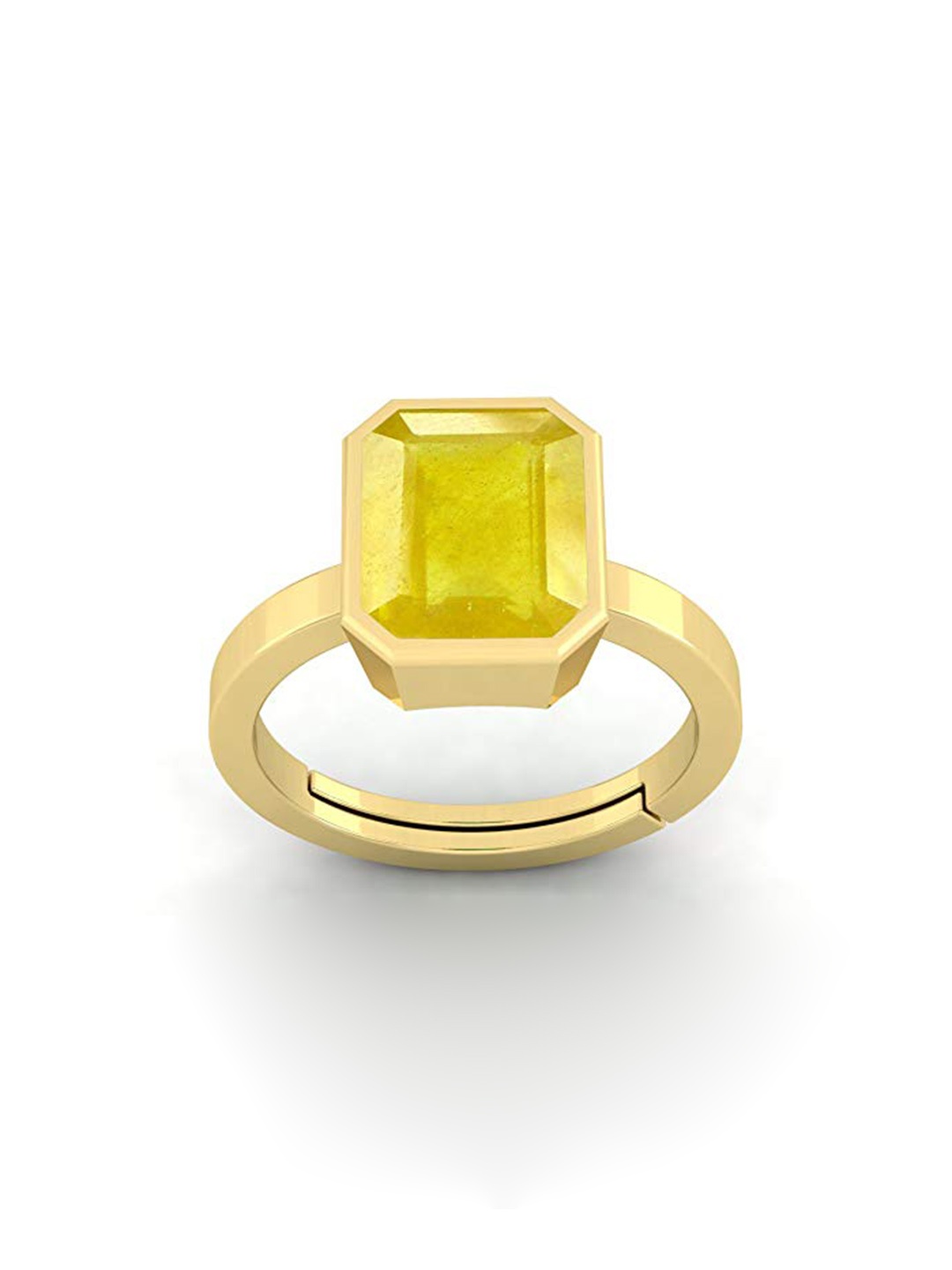 

LMDPRAJAPATIS Unisex Embellished Ring, Yellow