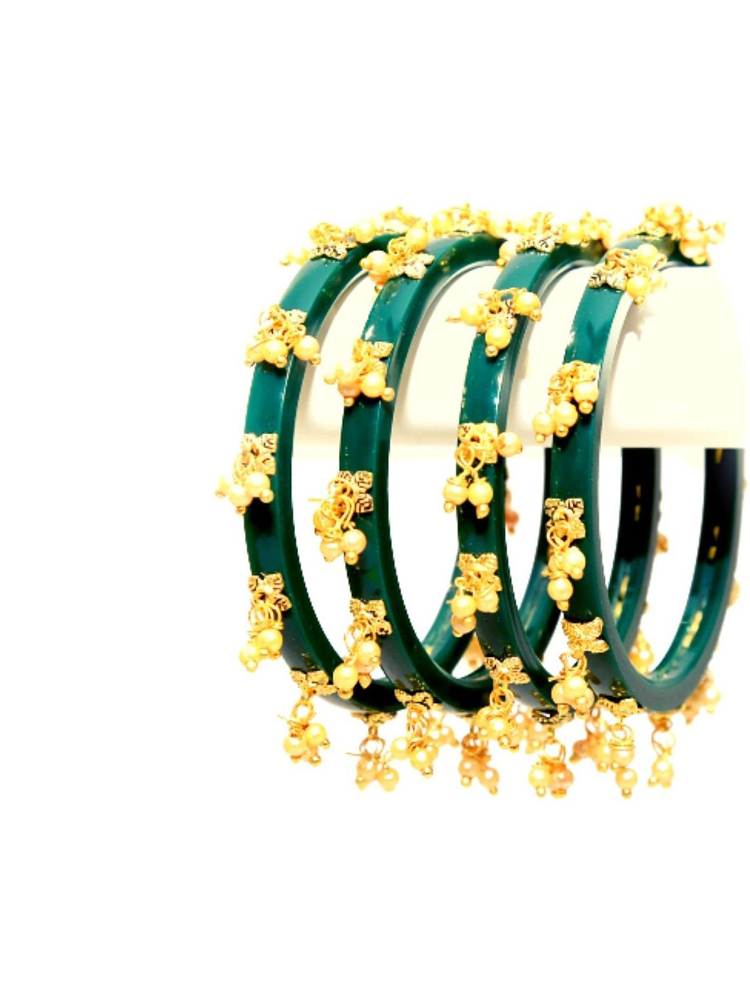 

Align Set Of 4 Beaded Bangles, Green