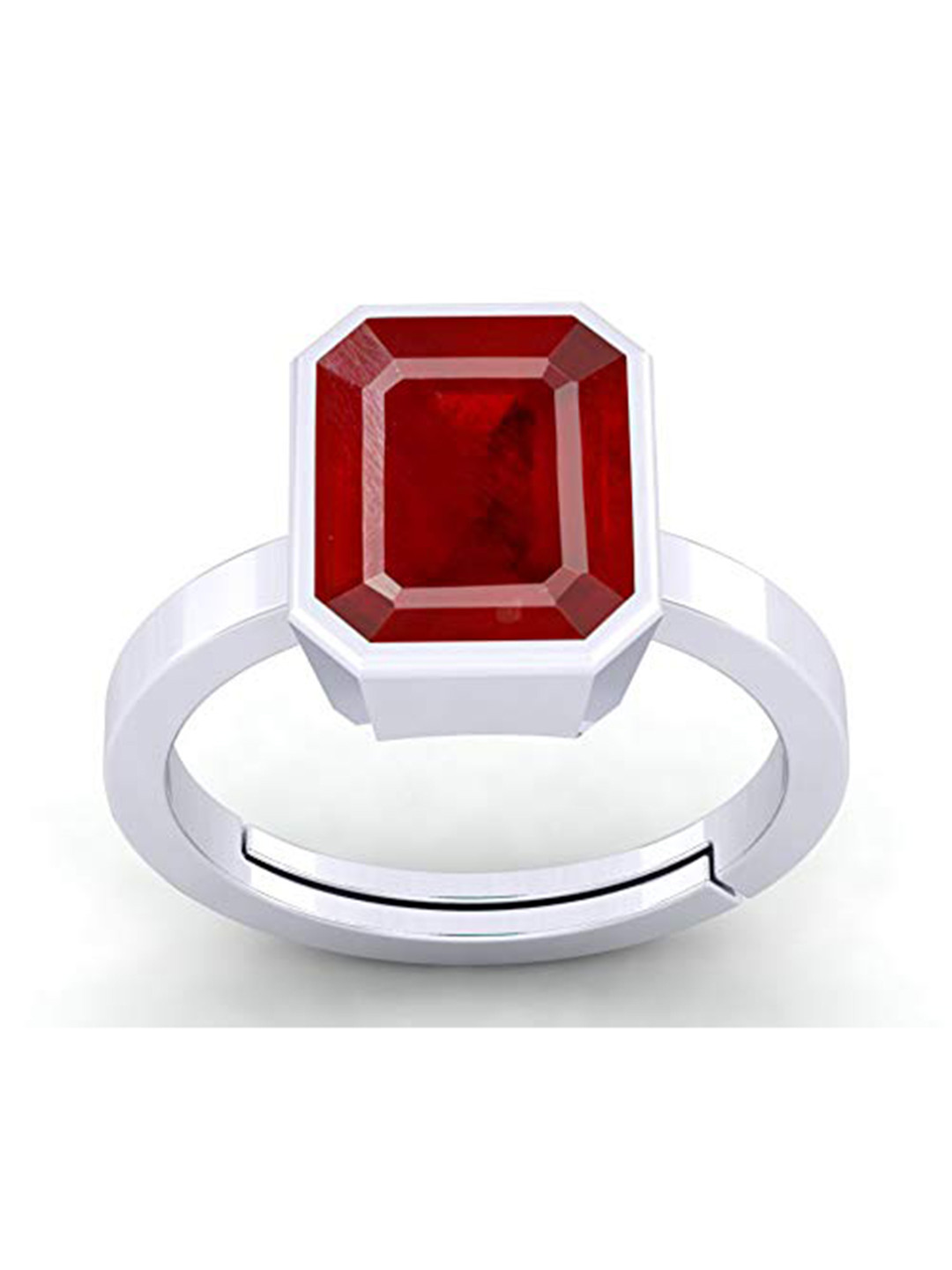 

LMDPRAJAPATIS Unisex Embellished Ring, Red