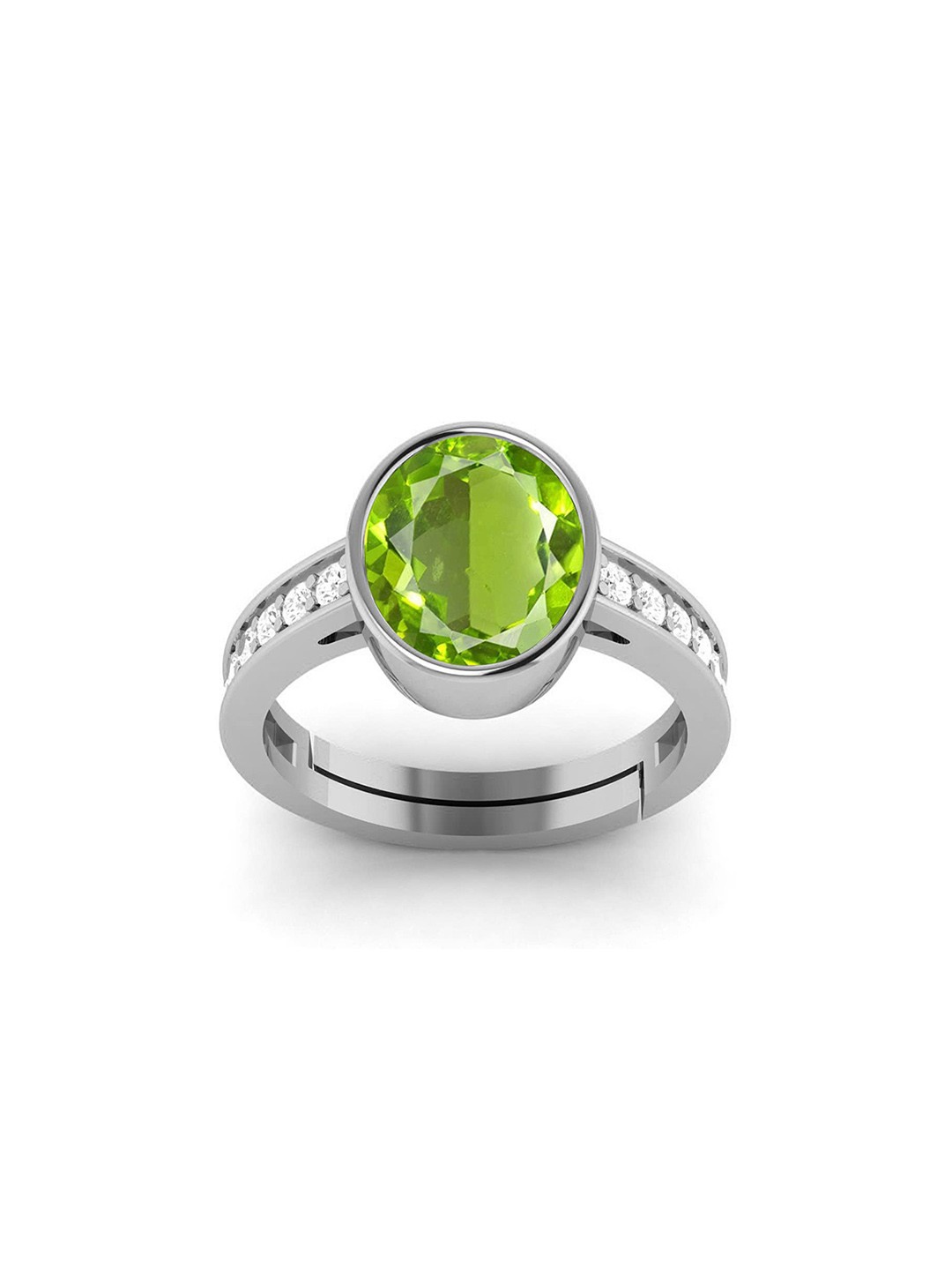 

LMDPRAJAPATIS Unisex Embellished Ring, Green
