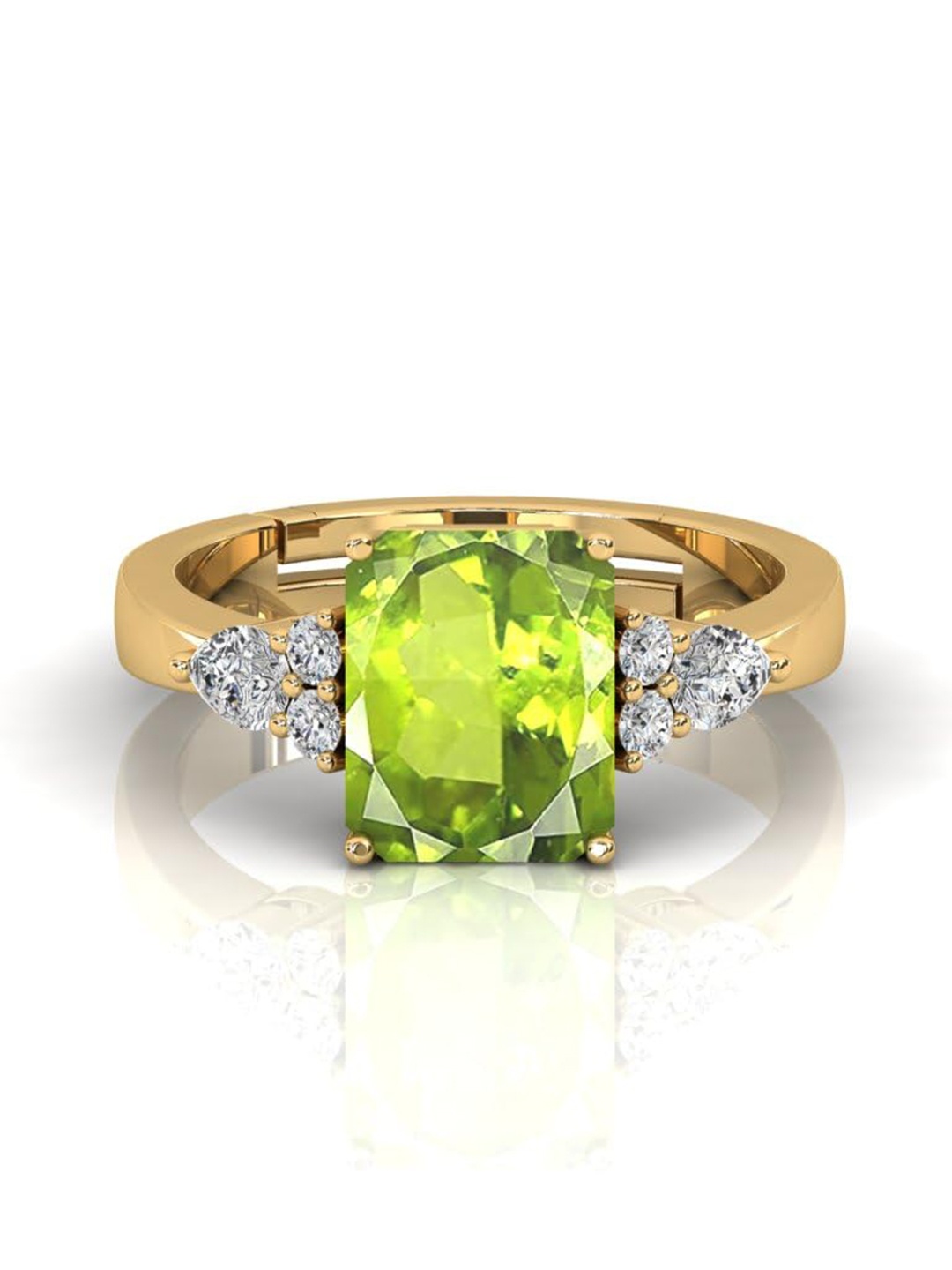 

LMDPRAJAPATIS Unisex Embellished Ring, Gold